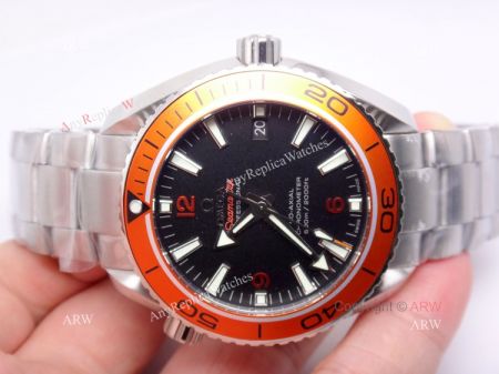 Swiss Replica Omega Seamaster Co-Axial Watch SS Orange 